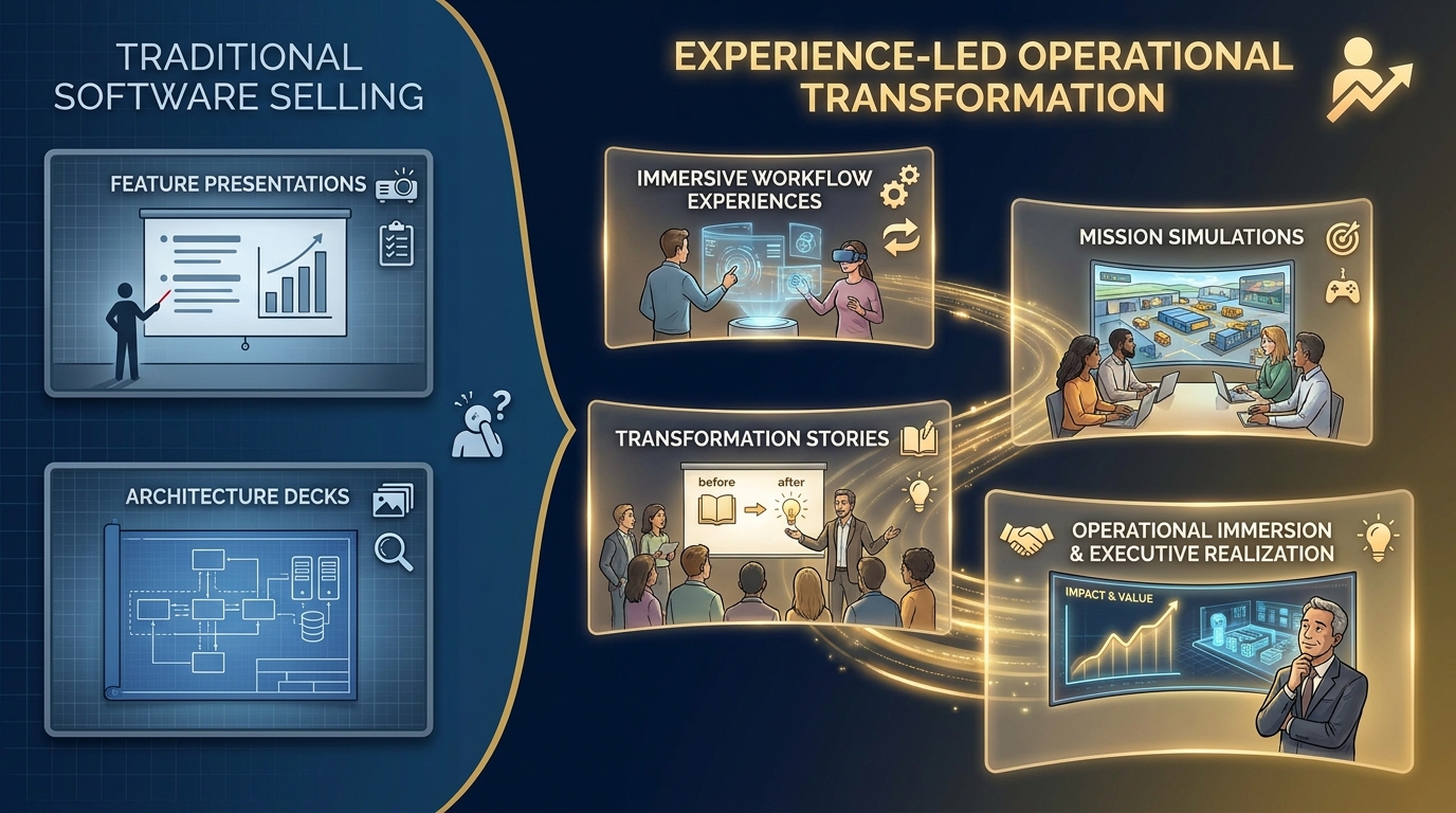 Traditional selling vs. experience-led transformation