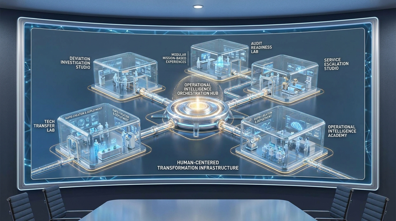 Modular transformation studios and labs