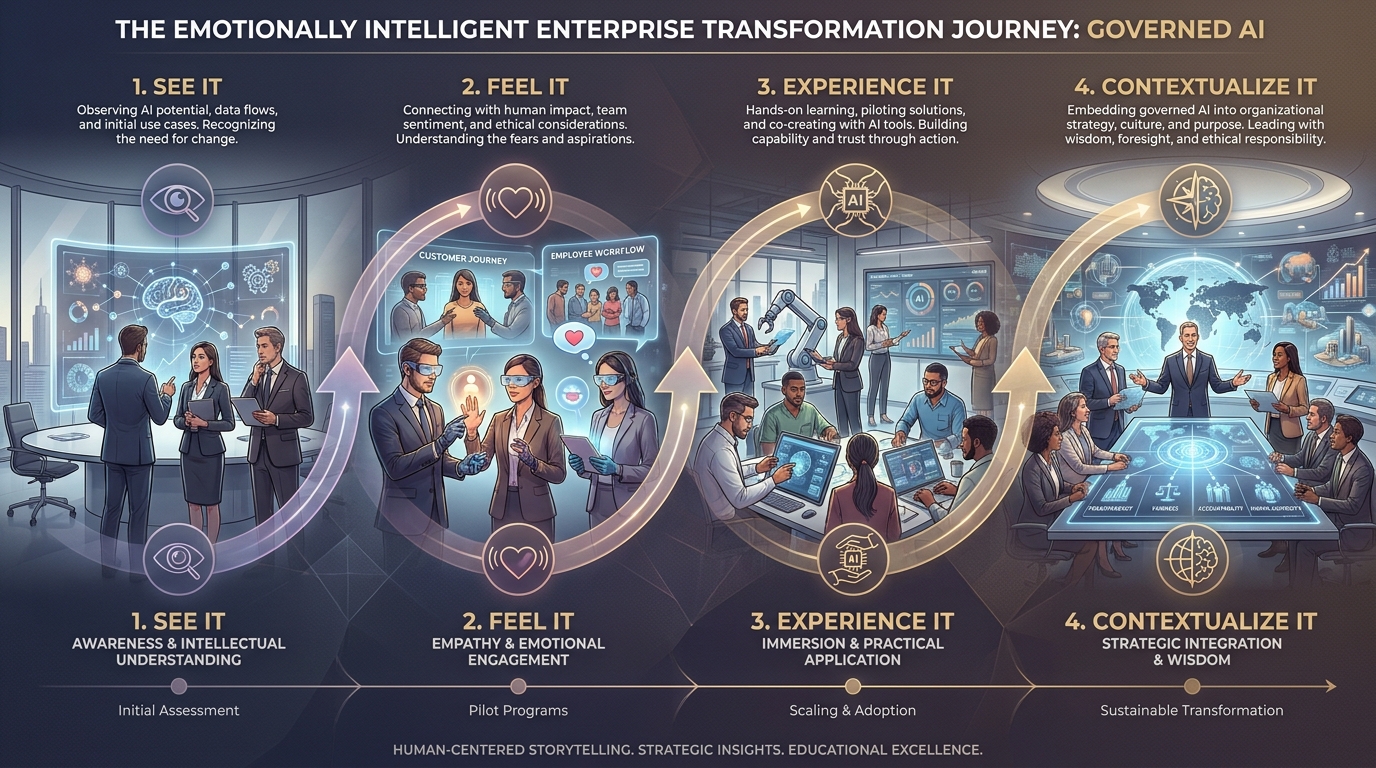 Four stages: See, Feel, Experience, Contextualize
